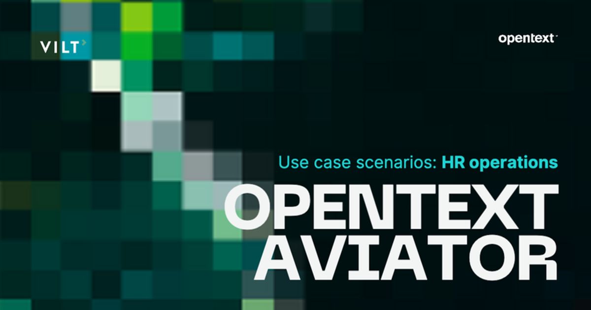 OpenText Aviator: HR operations