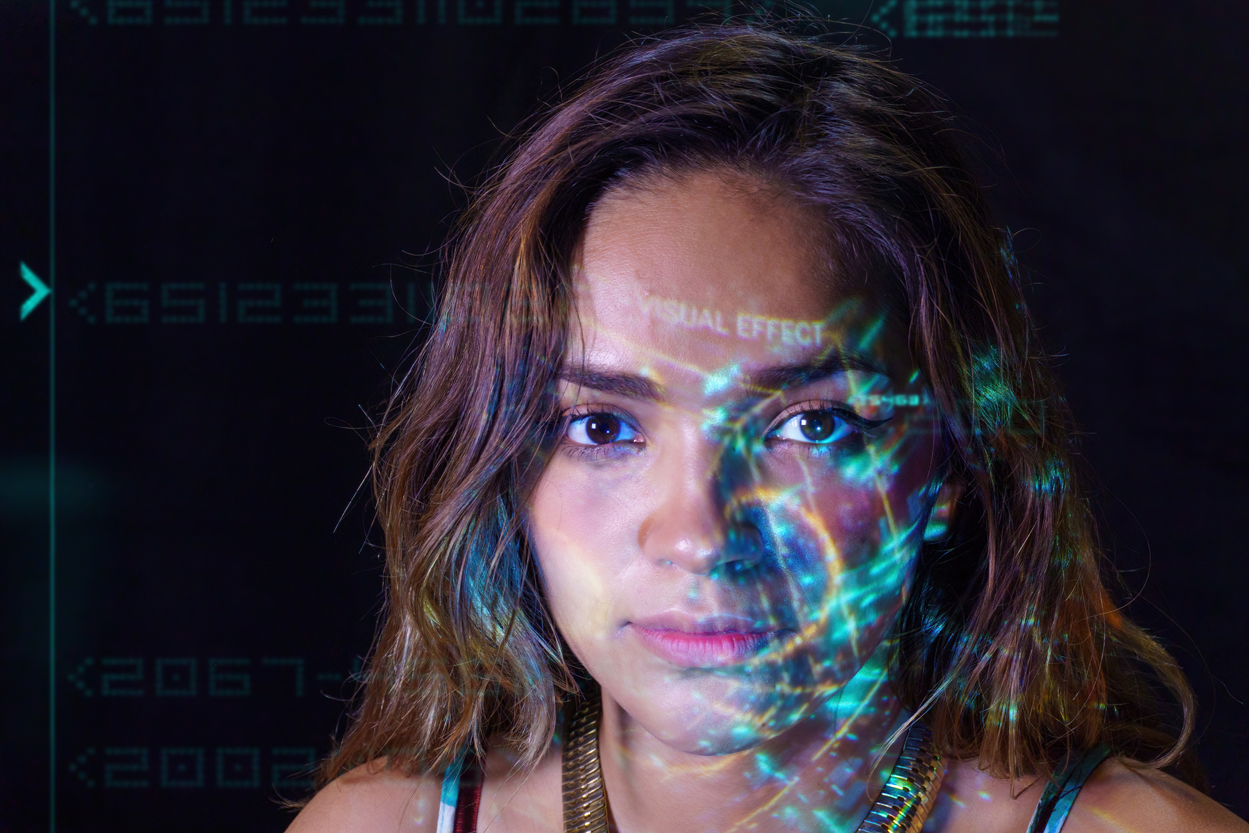 Woman with Visual Effects